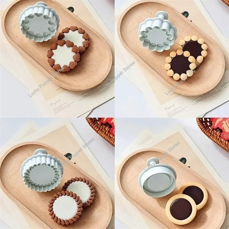 Emporte-pièces à biscuits en métal - Set de 3 modèles floraux emportepieces