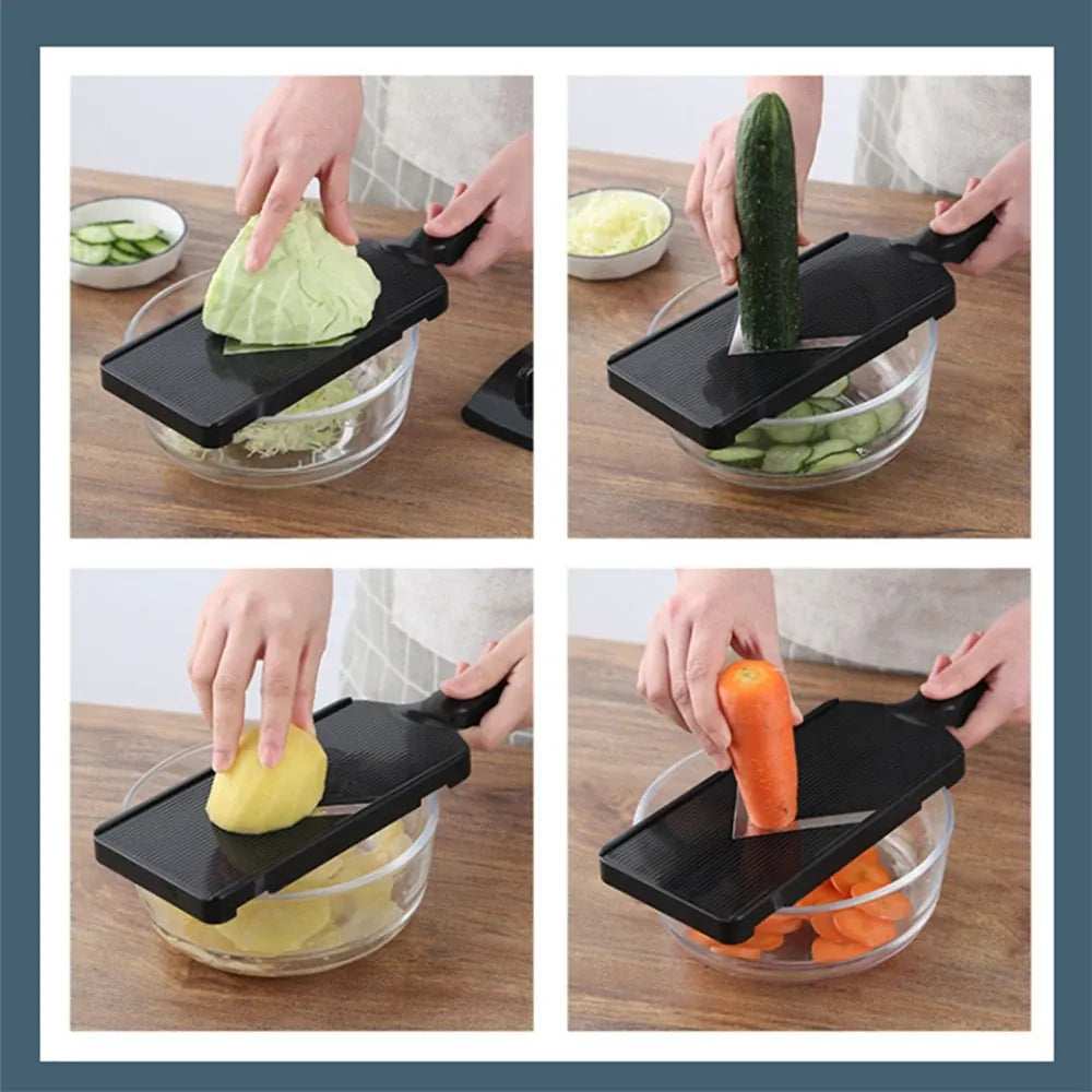 Mandoline à Chou en Acier Inoxydable - Râpe à Légumes avec Grille Mandoline