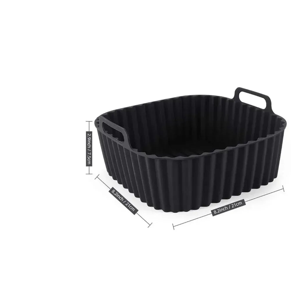 Moule Silicone Air Fryer Réutilisable Carré 4-7QT - Lot de 1 Pièce Air Fryer