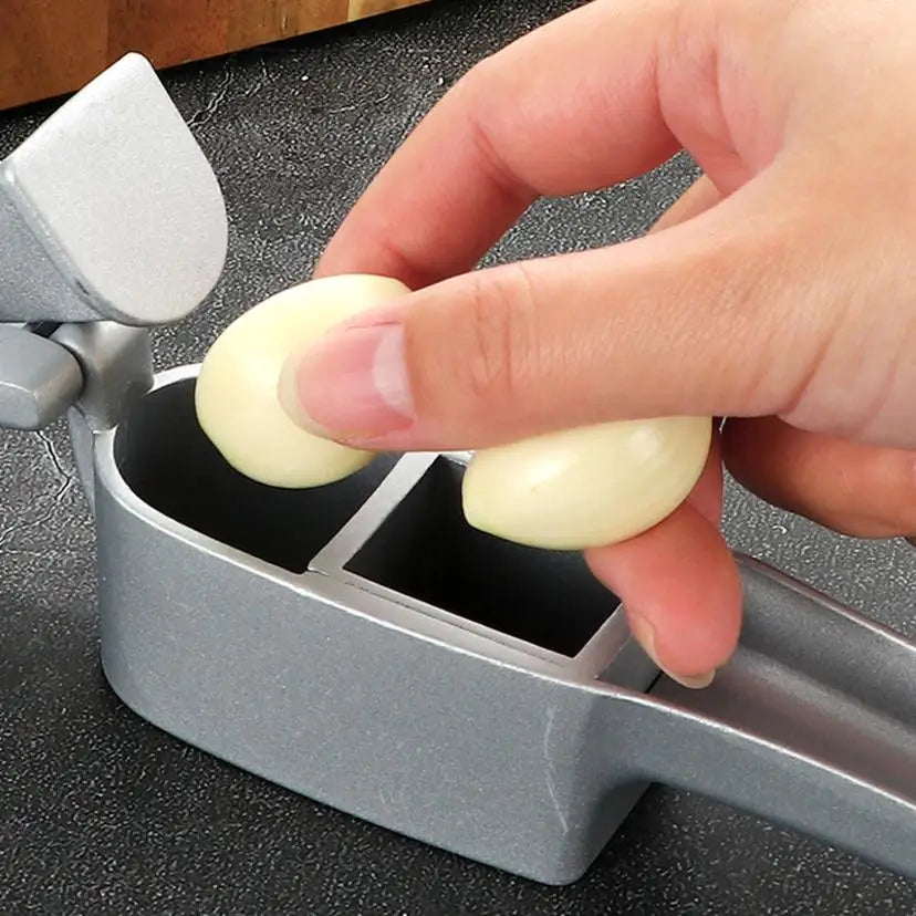 Presse-Ail Aluminium Manuel Multifonction avec Éplucheur 1 Pièce presseail