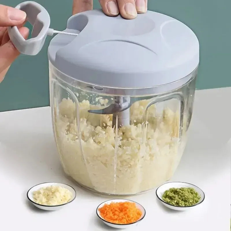 Presse-Ail Manuel Inox avec Cutter Multifonction 3 Pièces presseail