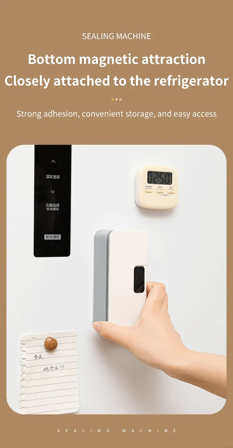 Scelleuse Alimentaire Mini Portable Rechargeable avec Affichage Digital sv