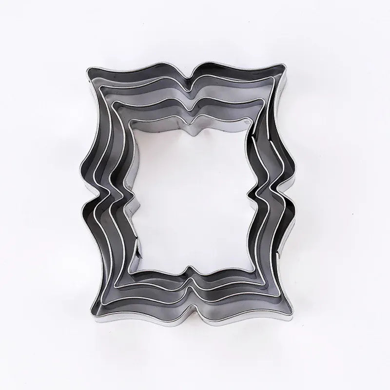 Moules à biscuits en acier inoxydable - Set de 4 empreintes décoratives emportepieces