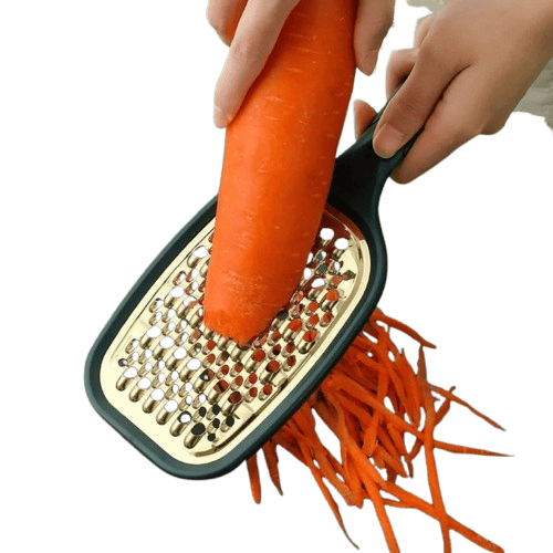 Coupe-légumes Multifonction Inox 2 Lames | Râpe à Fruits et Légumes rape