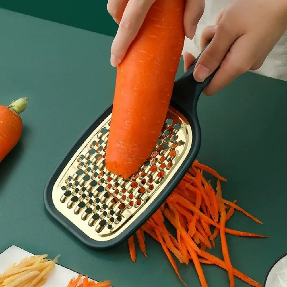 Coupe-légumes Multifonction Inox 2 Lames | Râpe à Fruits et Légumes rape