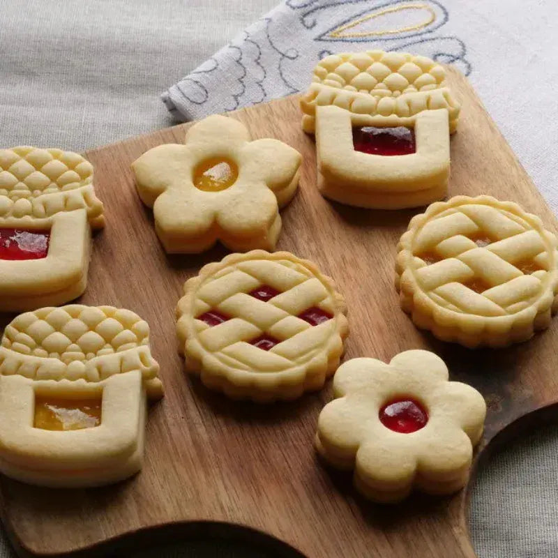 Emporte-pièces en plastique pour biscuits en forme de tartes - 3D Noël emportepieces