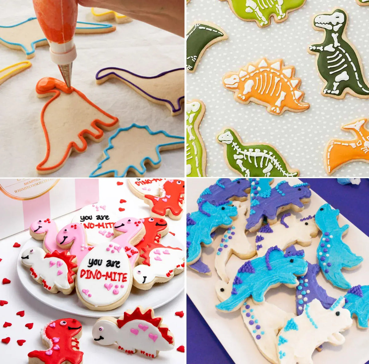 Emporte-pièces à biscuits dinosaures en inox - Set de 7 pièces emportepieces