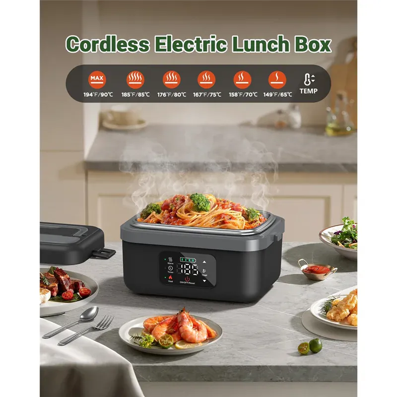 LunchBox Chauffante Électrique 16000mAh 220V pour Bureau et Voyage lunchboxchauf