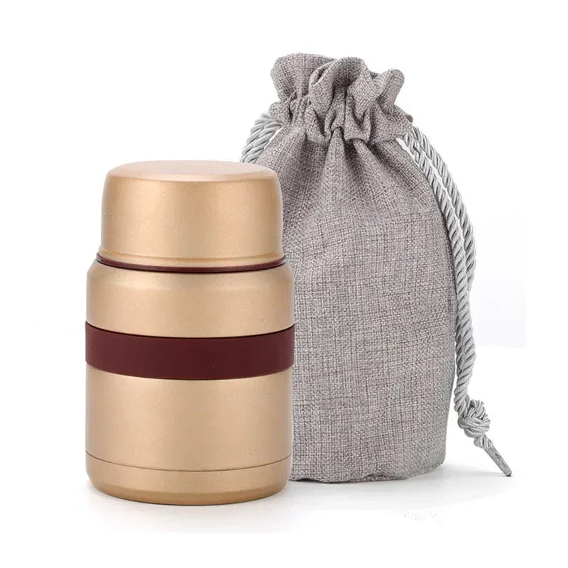 Thermos Alimentaire Isotherme 350ML500ML Inox avec Conteneurs lunchbox