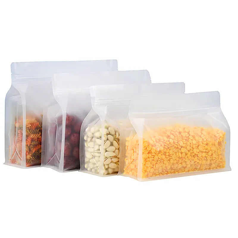 Sachets Zip Alimentaires Opacité Matte - Lot de 50 Pièces 14x20cm