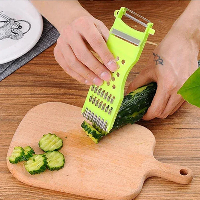 Râpe à Légumes 3 Lames en Acier Inoxydable | Outil de Cuisine Pratique rape