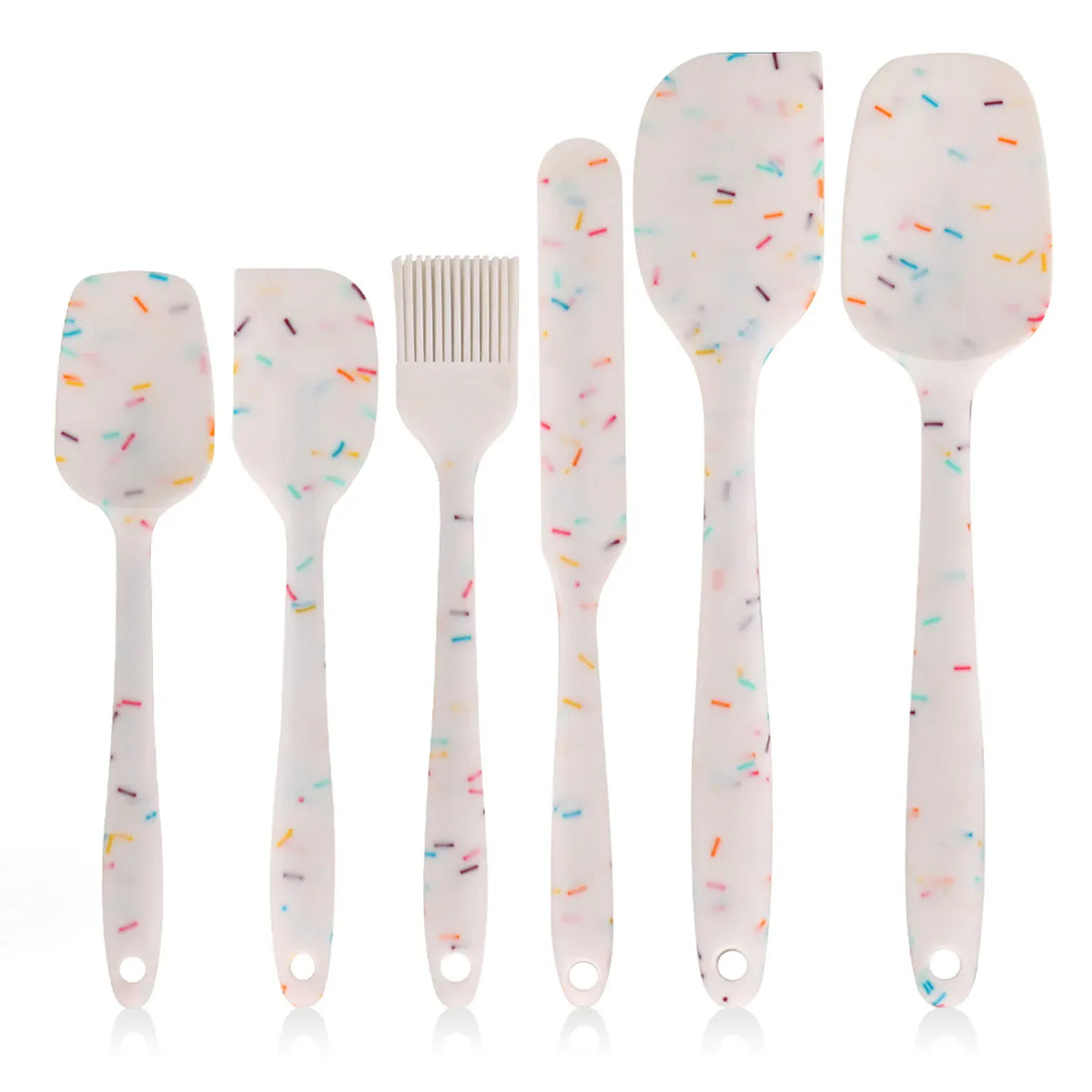 Set Ustensiles Silicone 6 pièces pour Pâtisserie | Résistants à la Chaleur spatule en silicone