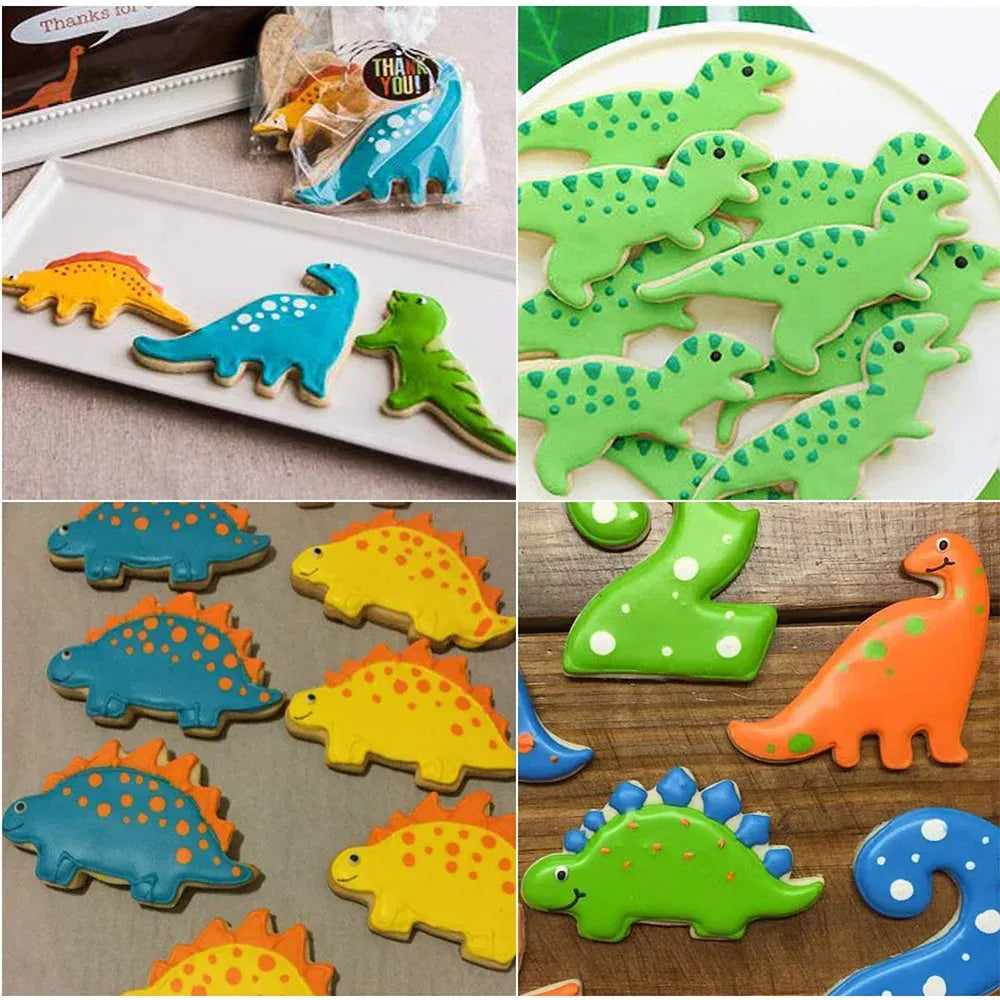 Emporte-pièces à biscuits dinosaures en inox - Set de 7 pièces emportepieces