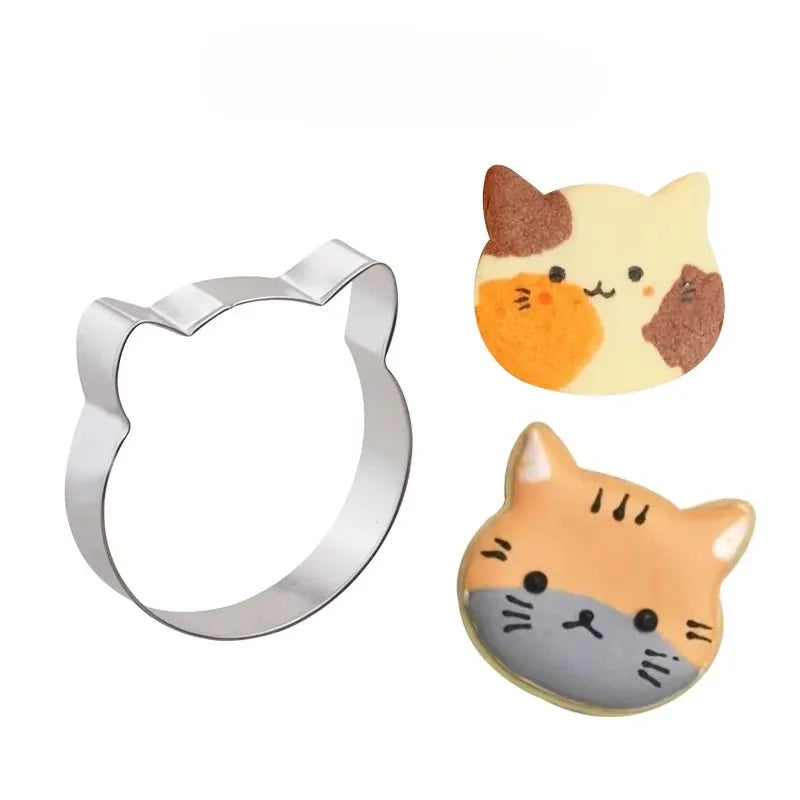 Emporte-pièce en aluminium en forme de chat pour biscuits et pâtisseries emportepieces