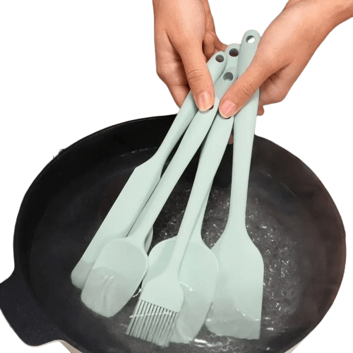 Set Spatules Silicone 6 Pièces Résistantes à la Chaleur pour Cuisine spatule en silicone