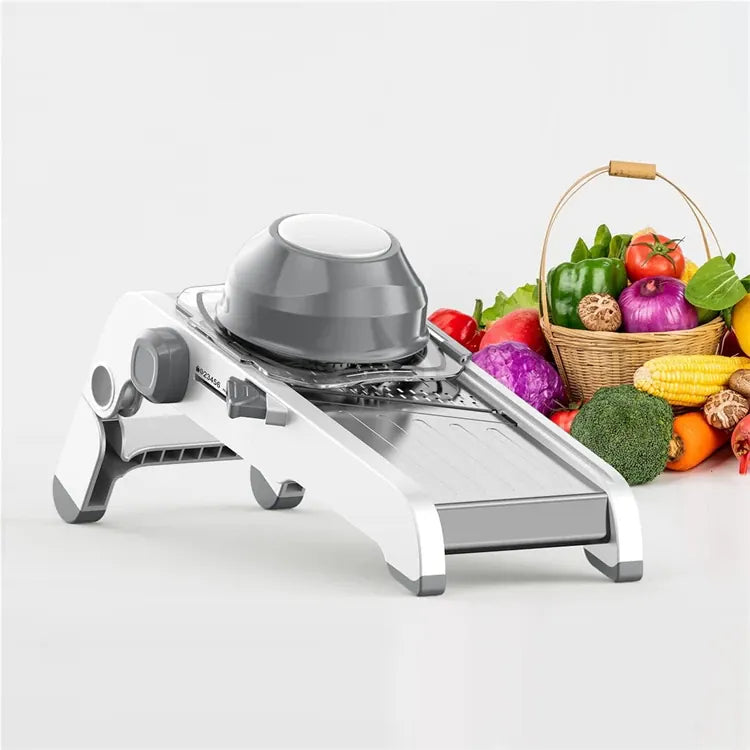 Mandoline 18 en 1 Réglable en Acier Inoxydable | Râpe à Légumes Mandoline