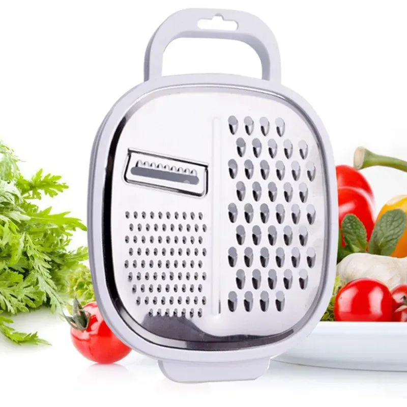 Mandoline 4-en-1 Plastique Râpe Légumes et Fromage avec Etui rape