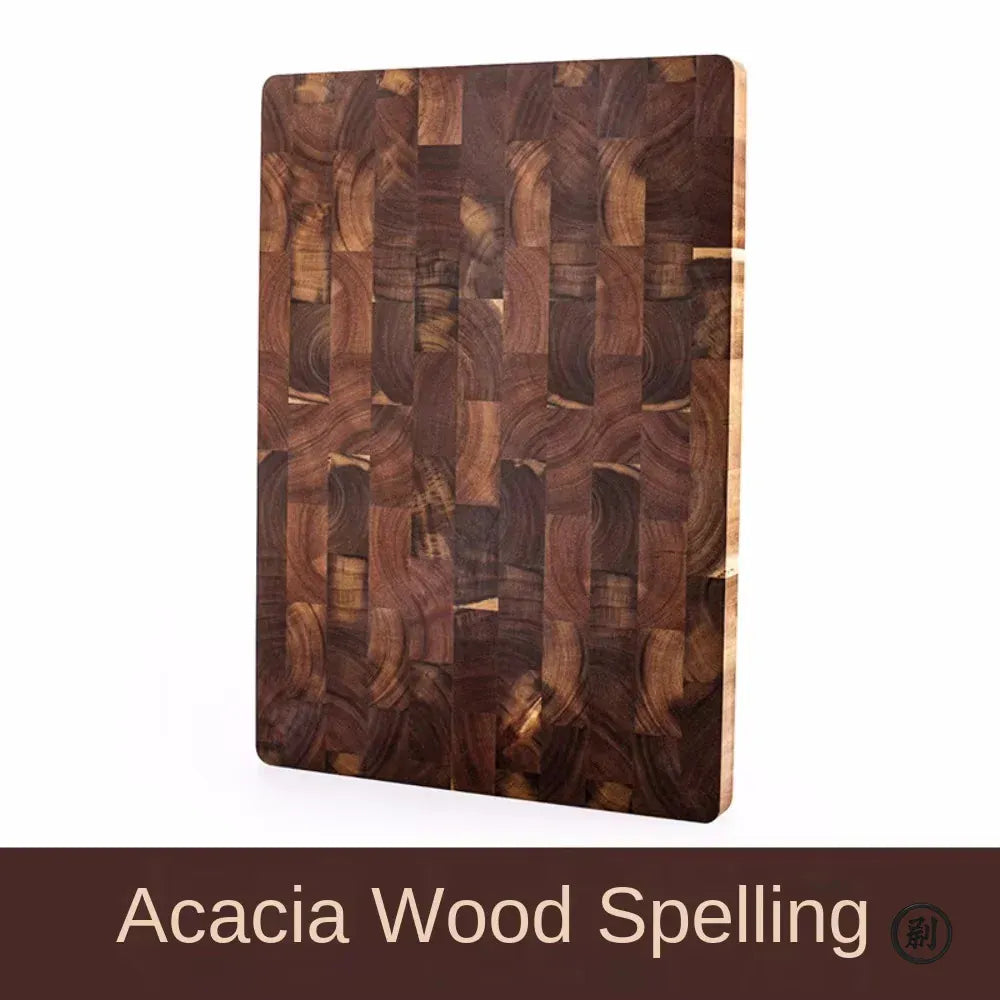 Planche à Découper Acacia Grain de Bout 32 × 22 cm — Double Face Anti-Fissure planche a decouper en bois