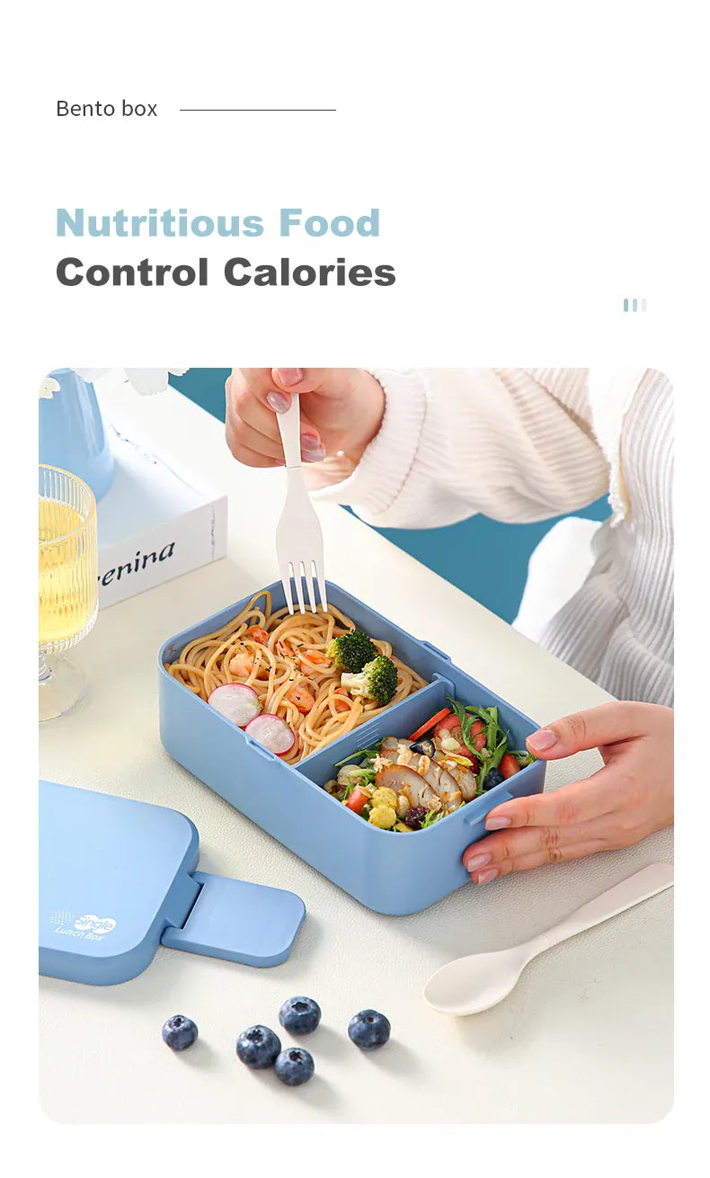 Bento 2 Étages Bambou 760ml + 1200ml | Micro-ondable et Compartimenté Bento