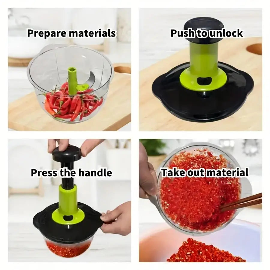 Hachoir Manuel Multifonctionnel pour Légumes et Viande | Ergonomique hachoir manuel