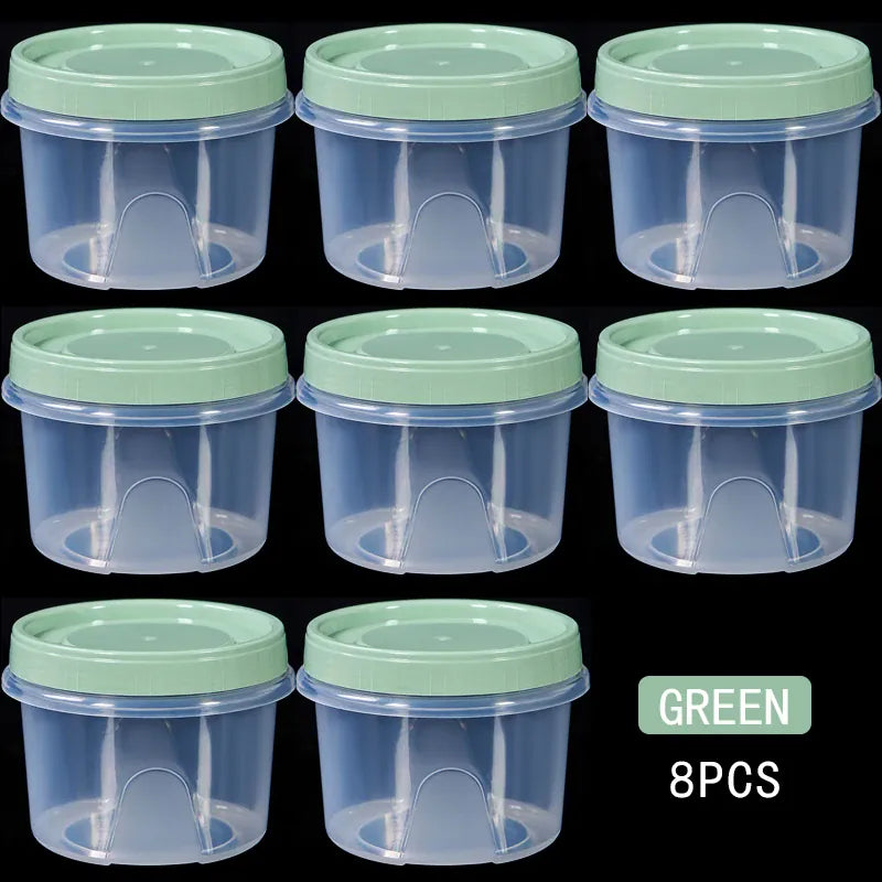 Boîte de Rangement Frigo Hermétique 500ml | 8 Pièces Empilables