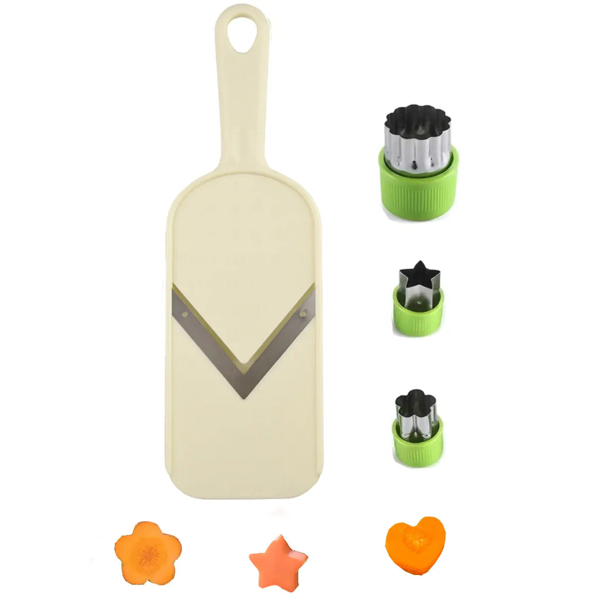 Mandoline Slicer en Acier Inoxydable V avec Brosse de Nettoyage Mandoline