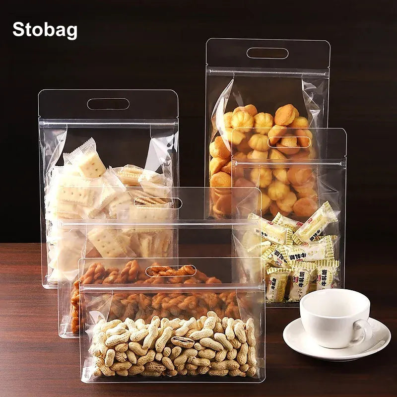 Sachets Zip Alimentaires Transparent - Lot de 50 Pièces avec Zip ssr