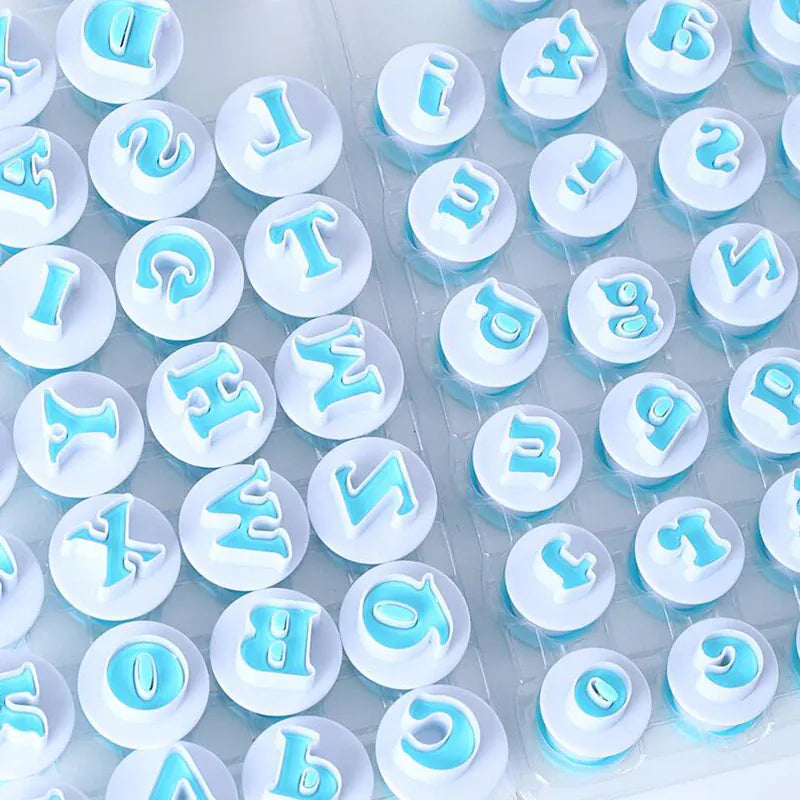 Emporte-pièces à pâtisserie alphabet et chiffres - 36 pièces en plastique emportepieces
