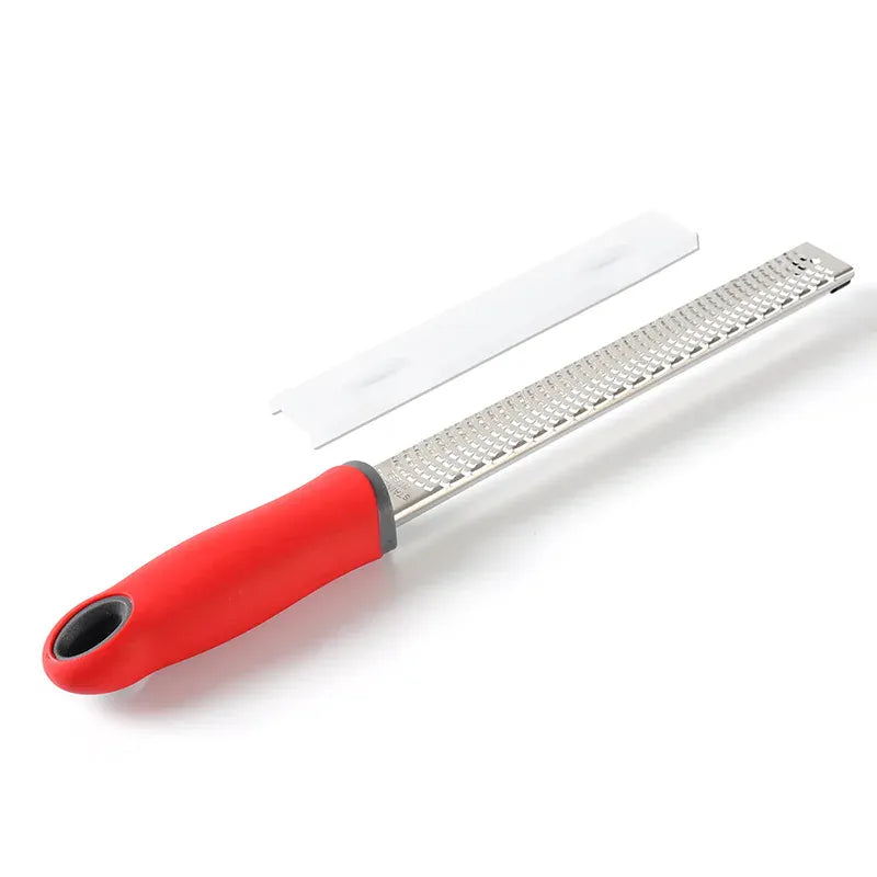 Zesteur en Inox pour Fruits et Fromage - 4 Lames Poignée Antidérapante zesteur