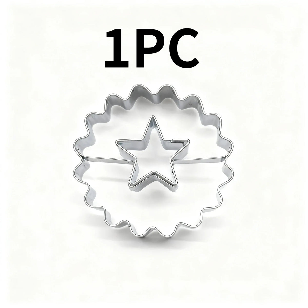 Emporte-pièces en inox cœur et étoile - Set de 2 pour biscuits décorés emportepieces