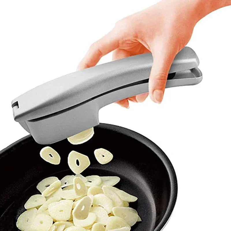 Presse-Ail Aluminium Manuel 2 en 1 avec Slicer et Mincer presseail