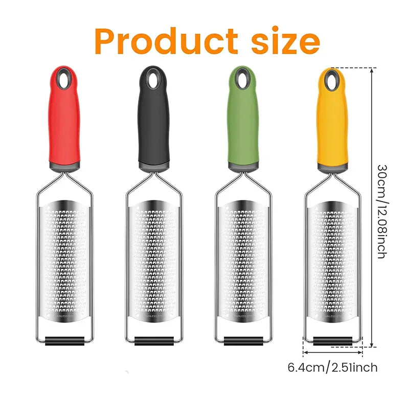 Râpe à Agrumes Inox avec Étui de Protection | Multifonctionnelle zesteur