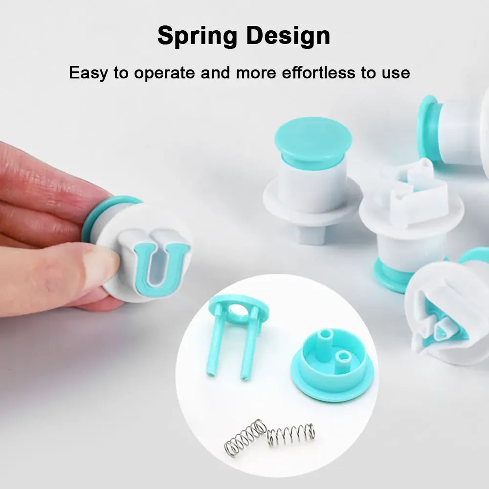 Emporte-pièces en Silicone pour Lettres et Chiffres - 36 Pièces pour Pâtisserie emportepieces