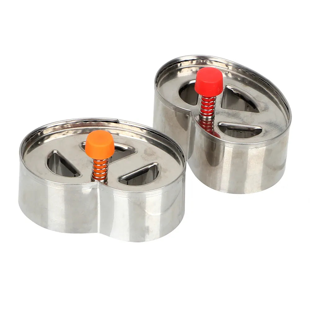 Emporte-pièces en inox pour gâteau - 2 pièces en forme de bretzel emportepieces