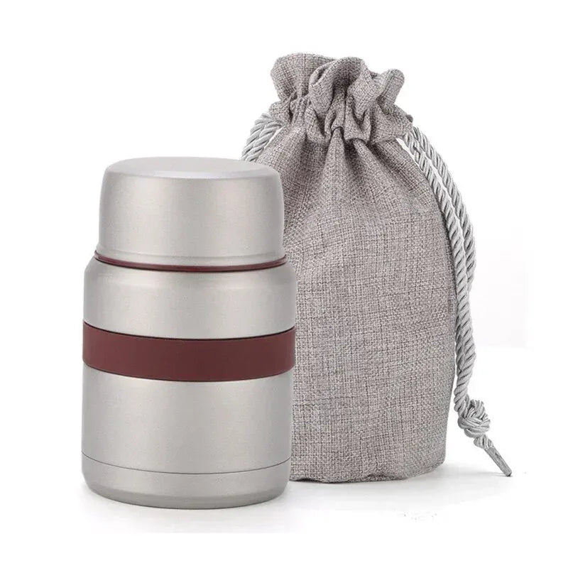 Thermos Alimentaire Isotherme 350ML500ML Inox avec Conteneurs lunchbox