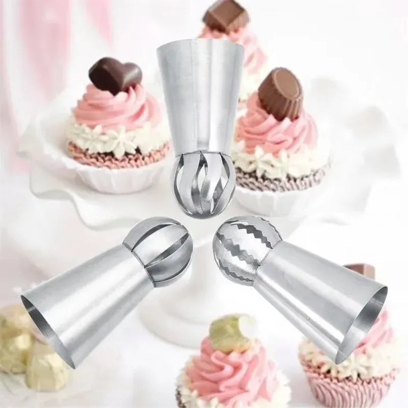 Douilles à Pâtisserie en Acier Inoxydable - Set de 6 Piping Russe douillepoche