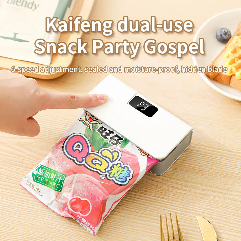 Scelleuse Alimentaire Mini Portable Rechargeable avec Affichage Digital sv
