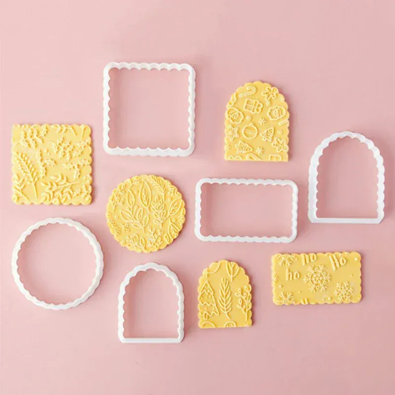Emporte-pièces en Plastique - Set de 9 Formes Ondulées pour Gâteaux emportepieces