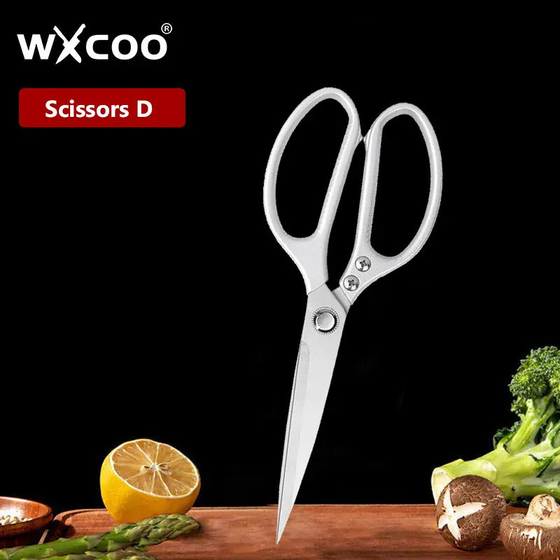 Ciseaux de cuisine multifonctions en inox pour découpe de viandes ciseaux