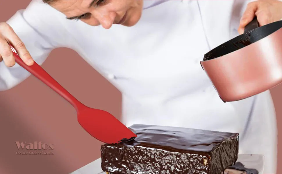 Set Spatules Silicone 5 pièces Résistantes à la Chaleur Pâtisserie spatule en silicone