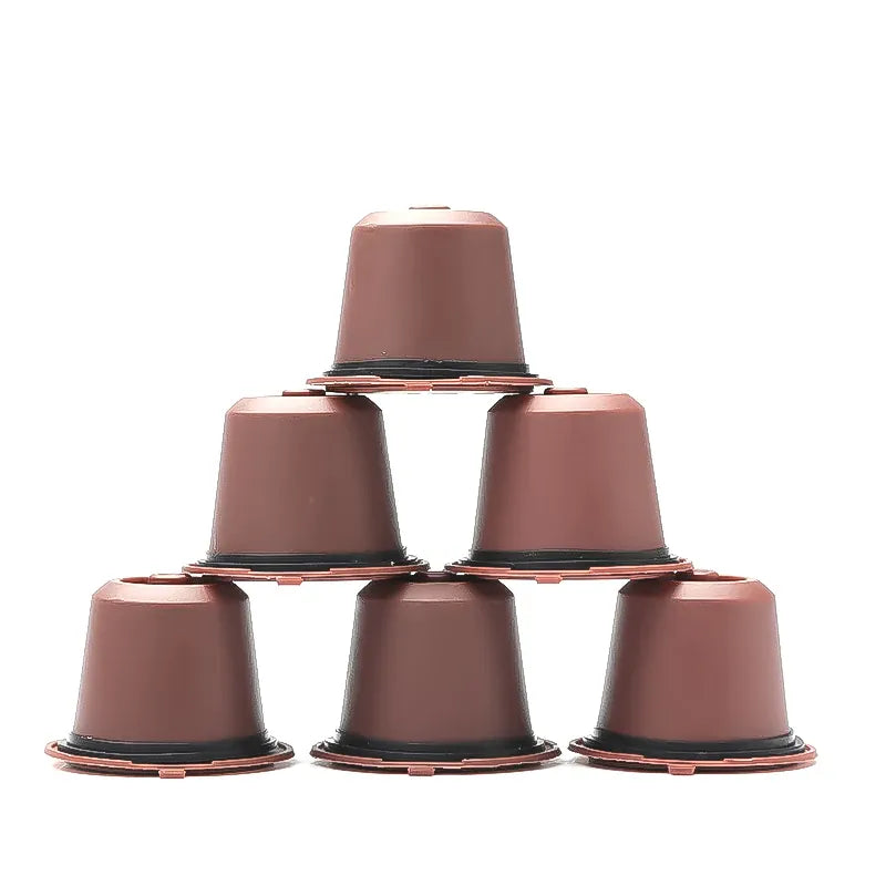 Capsules de Café Réutilisables Compatible Nespresso — Lot de 3 ou 6 Pièces avec Cuillère et Brosse capsule