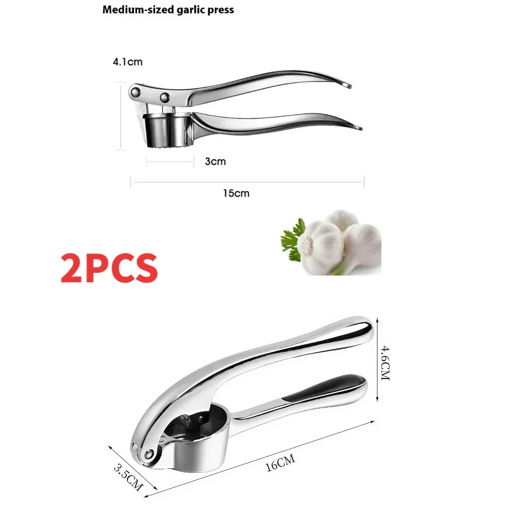 Presse-Ail Manuel en Acier Inoxydable — 2 Designs au Choix presseail