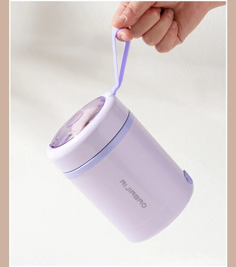 Lunchbox Chauffante USB 600 ml — Acier Inoxydable 304, 60 °C, Étanche lunchboxchauf