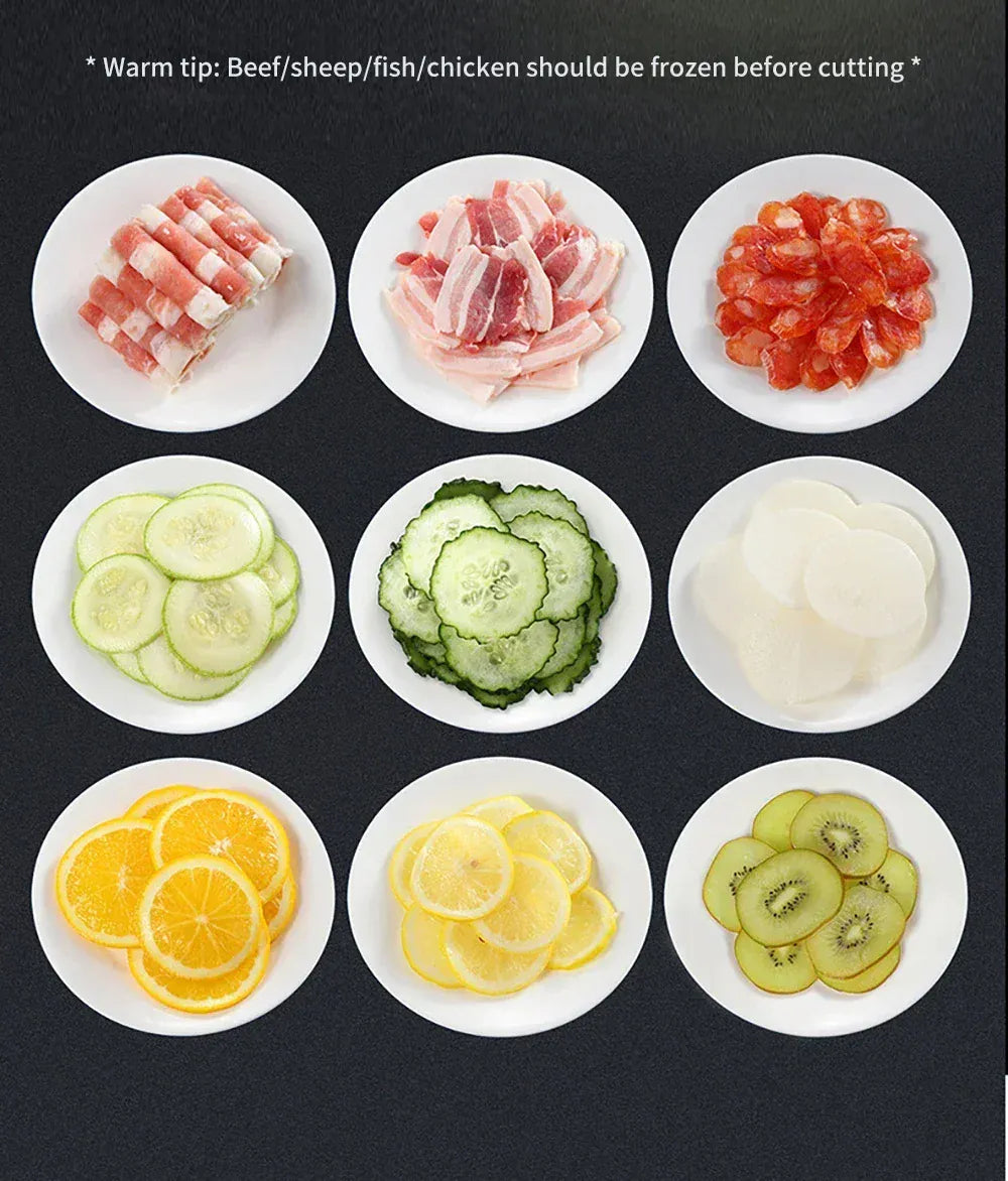 Mandoline Coupe-Légumes Multifonction 4-en-1 — Julienne 3/7 mm Mandoline