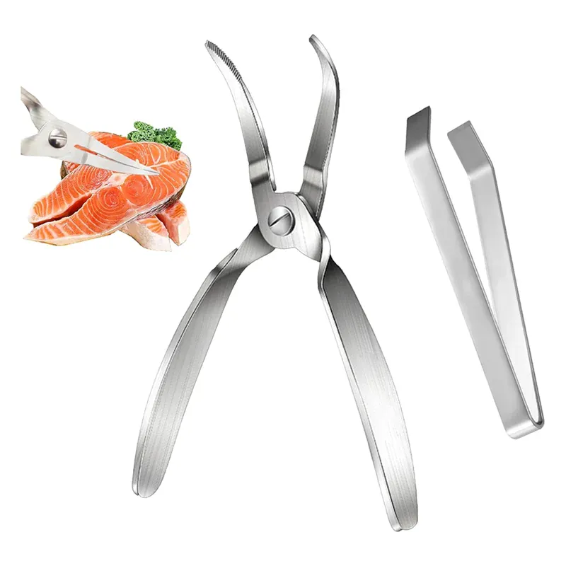 Pince de Cuisine Inox 304 pour Détailler le Poisson | Kit de Désossage ciseaux