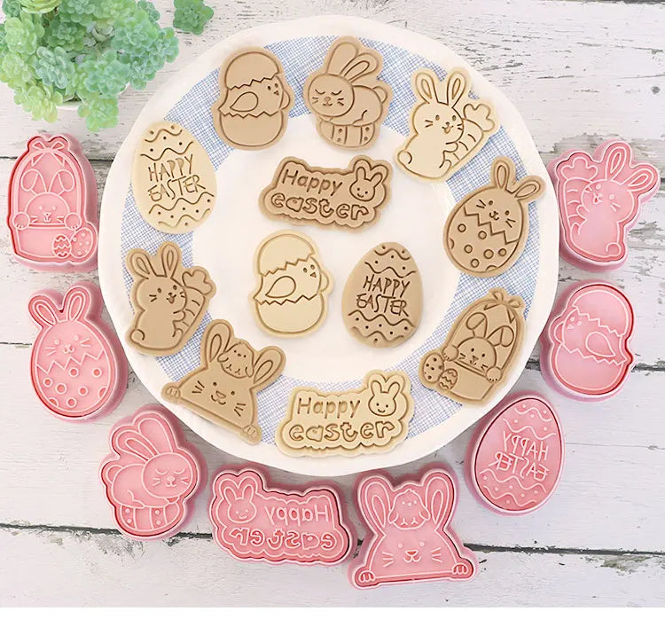 Emporte-pièces à Biscuits - Set de 8 Découpeurs en Plastique 3D emportepieces