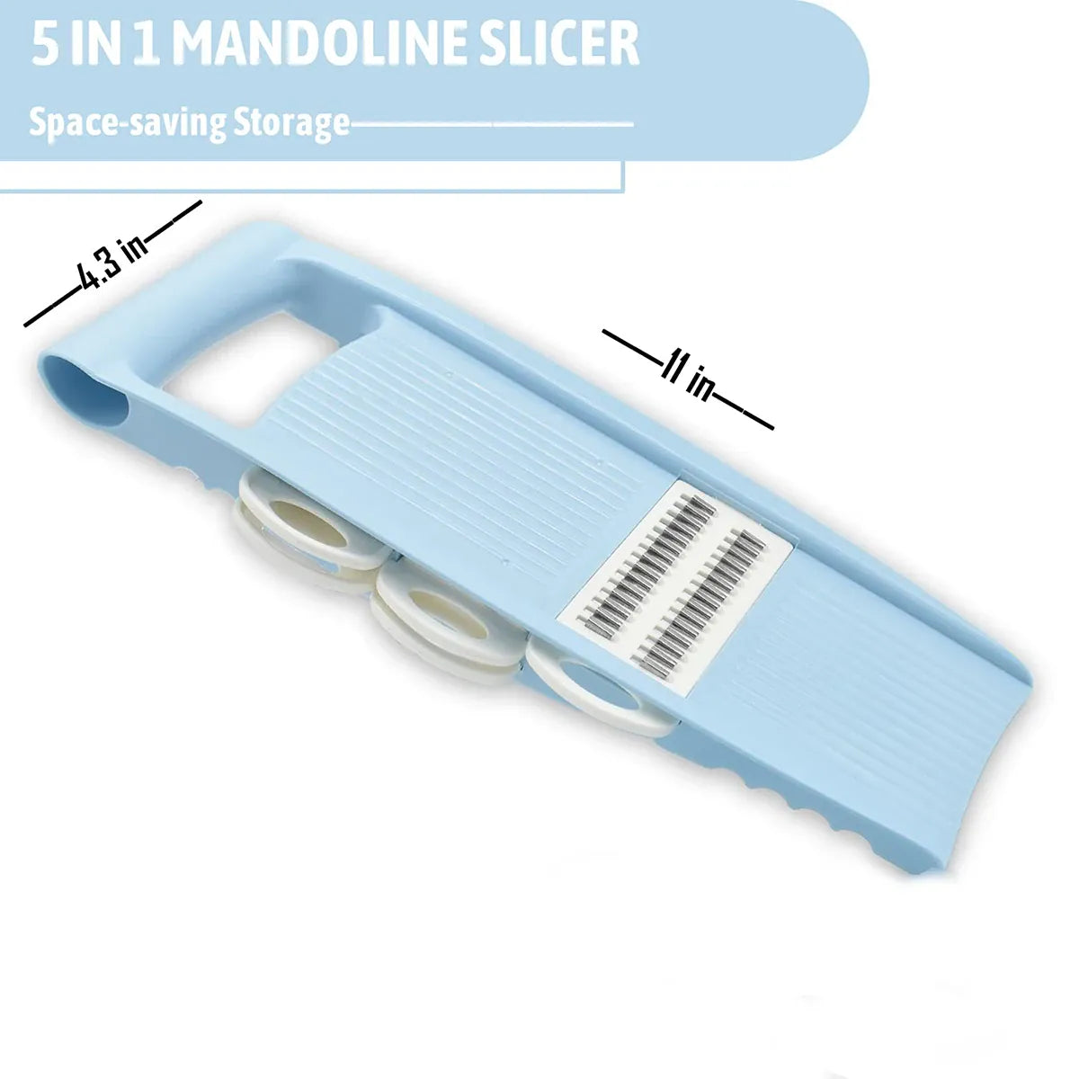 Mandoline 5 en 1 avec Lames Multiples pour Légumes et Fruits Mandoline