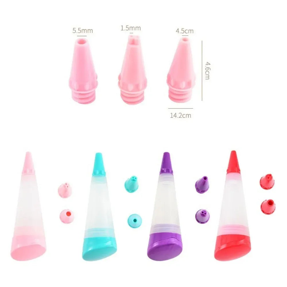 Poche à Douille Réutilisable avec 3 Embouts en Silicone - Décoration de Gâteaux douillepoche