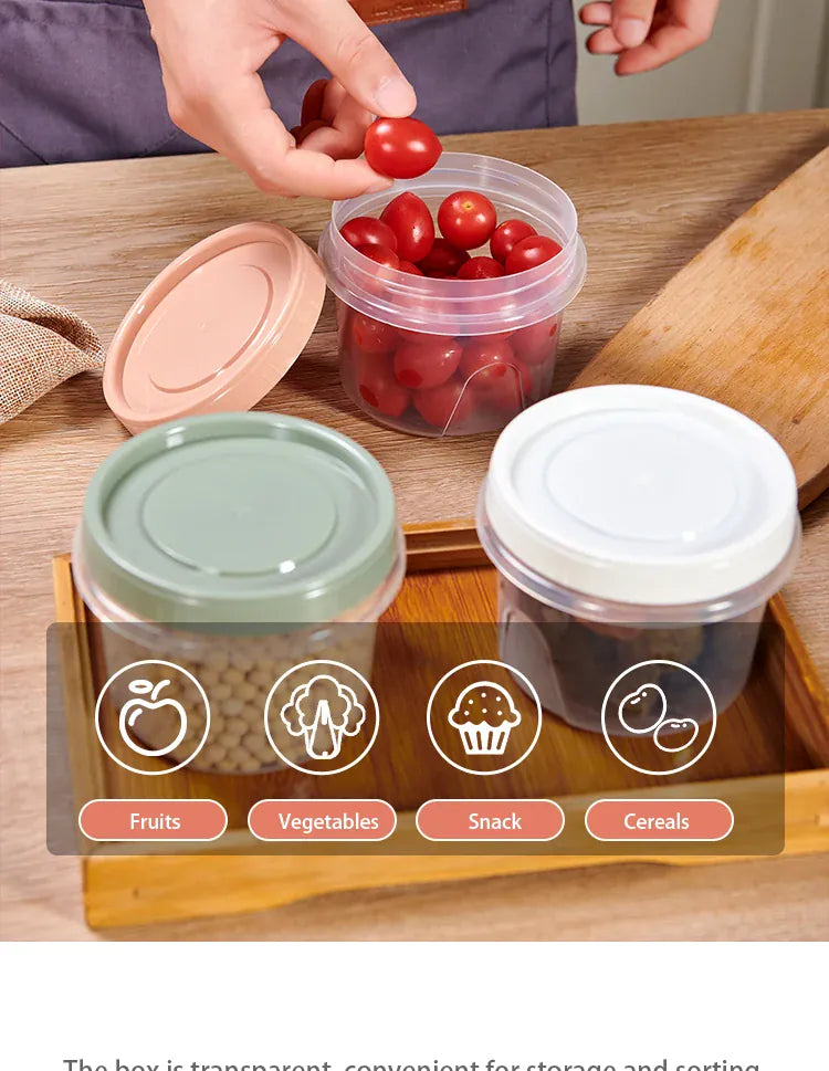 Boîte de Rangement Frigo Hermétique 500ml | 8 Pièces Empilables