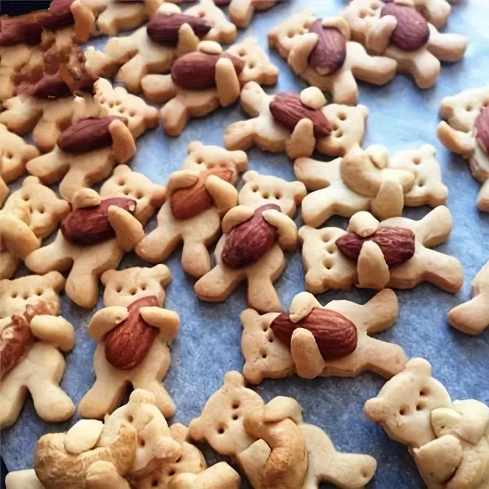 Emporte-pièces Oursons en Acier Inoxydable - 5 Molds pour Biscuits Festifs emportepieces